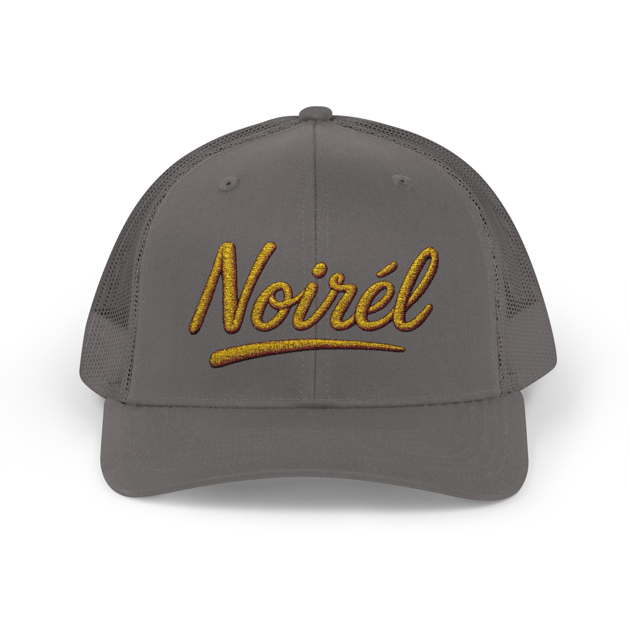 NOIRÉL Snapback – Gold Script Flat Bill Edition