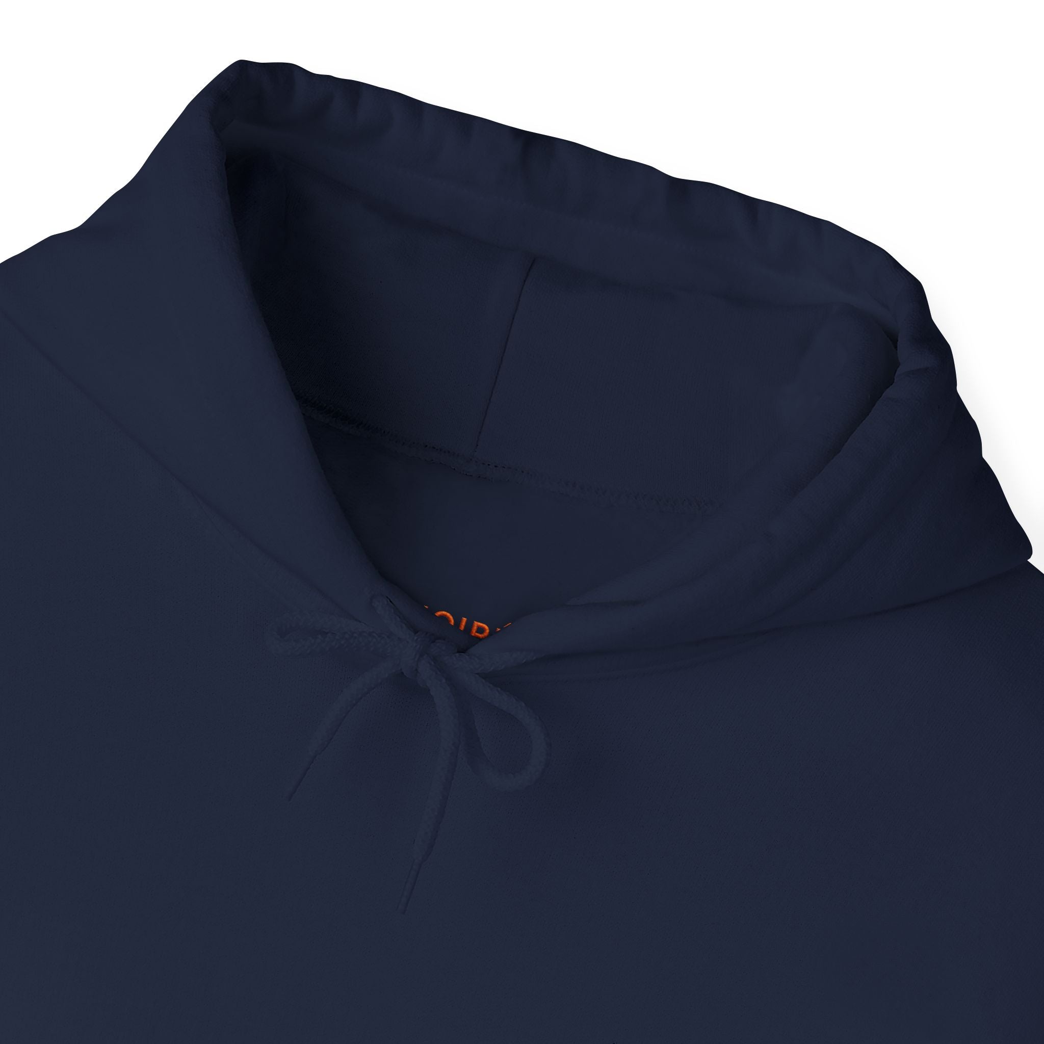 NOIRÉL Script Hoodie – Orange gesticktes Logo