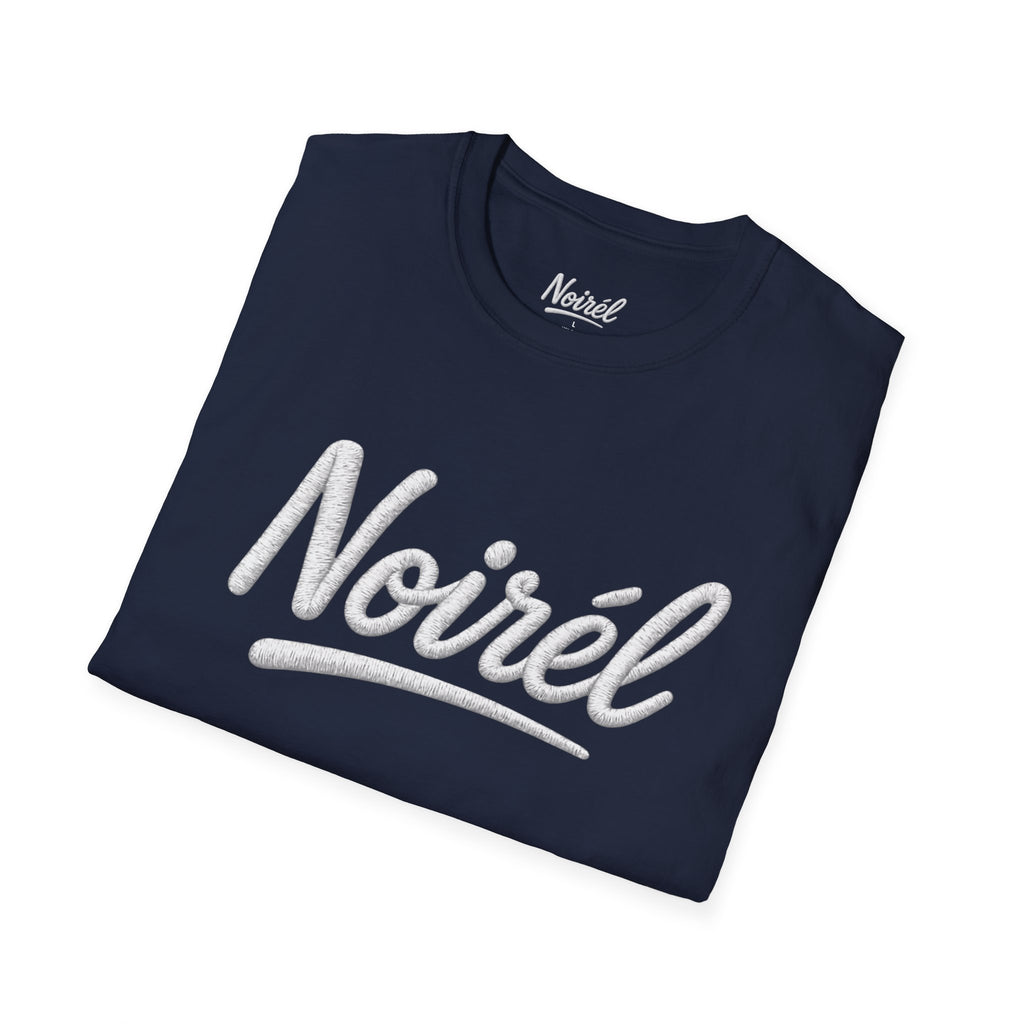 NOIRÉL T-Shirt – White Script Print