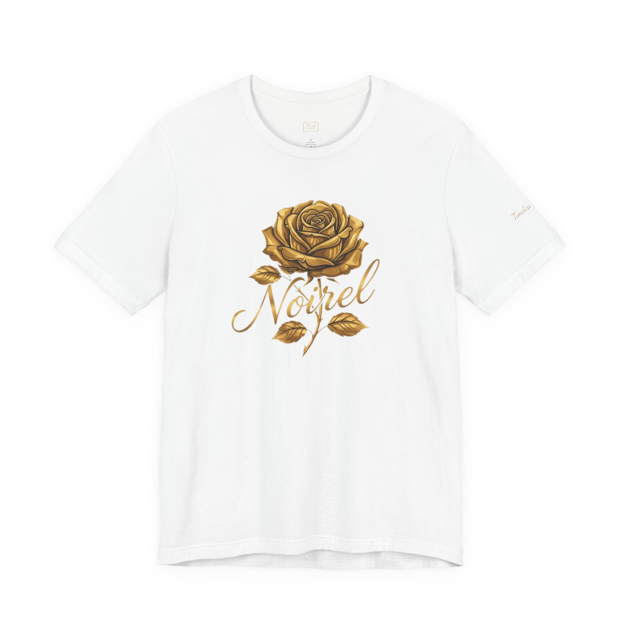 Gold Rose 'Angel' T‑Shirt — Vintage Floral Graphic Tee
