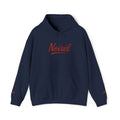 NOIRÉL Script Hoodie – Rot gesticktes Logo
