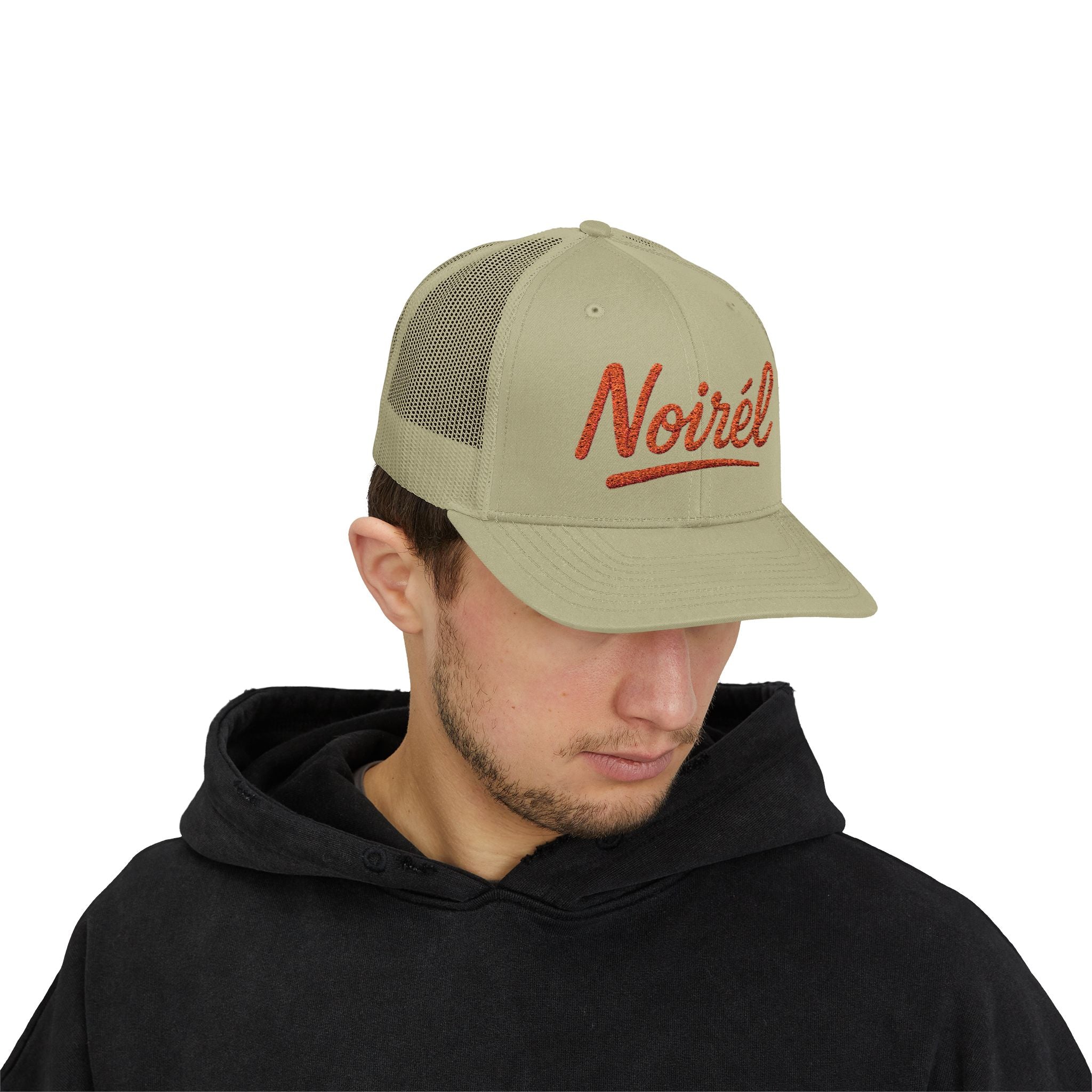 NOIRÉL Trucker Cap – Orange Script