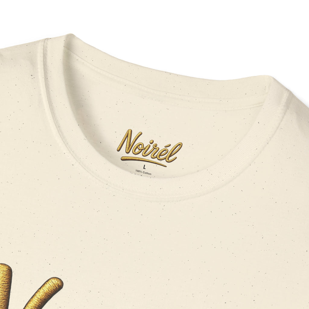 NOIRÉL T-Shirt – Gold Script Print