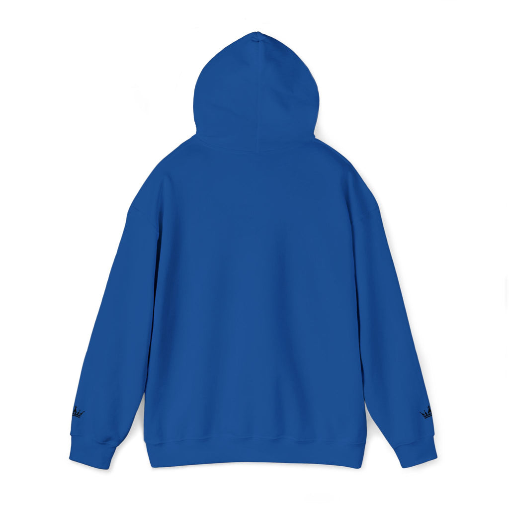 NOIRÉL Script Hoodie – Schwarz gesticktes Logo