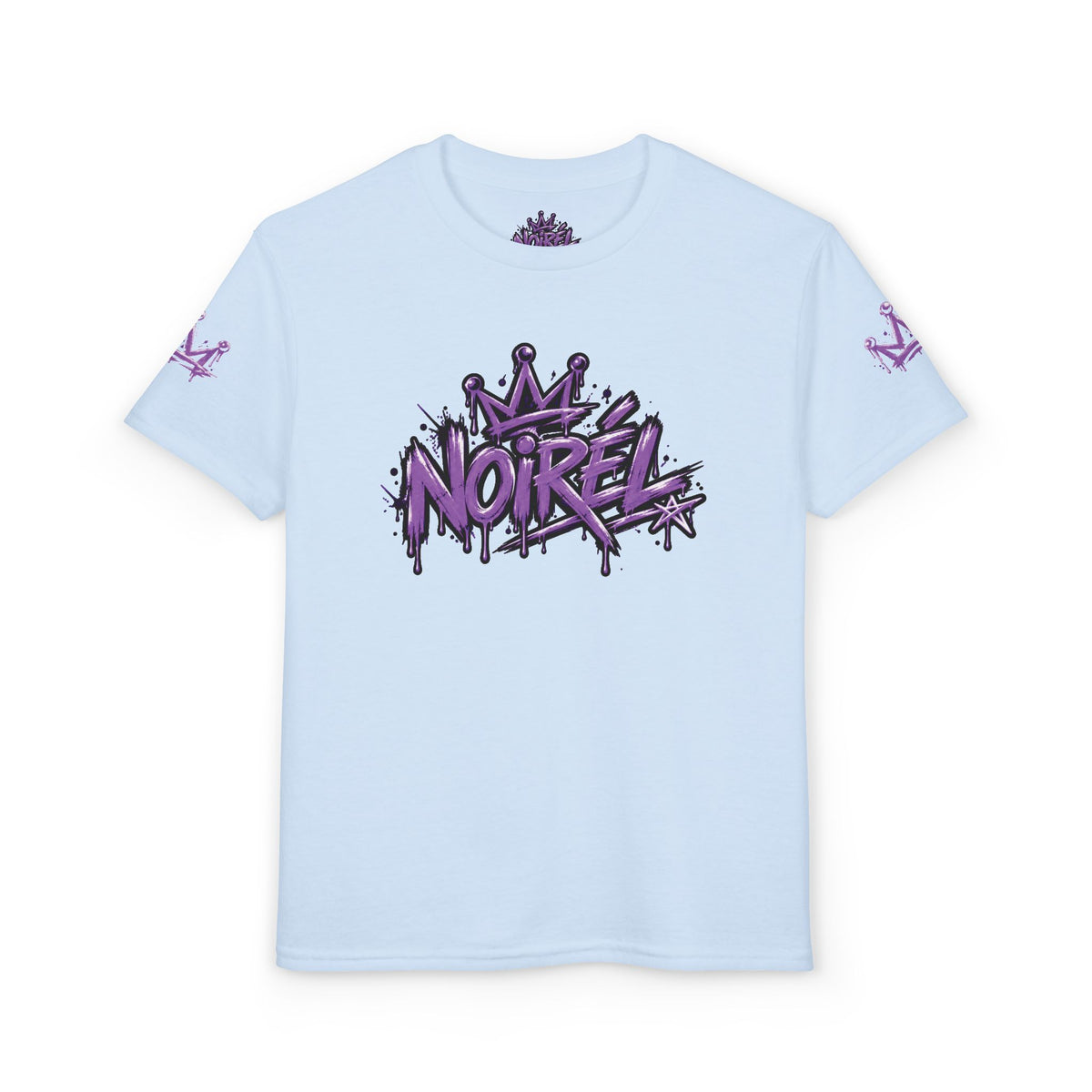 Noirel Kinder T-Shirt – „Dream. Create. Inspire.“ Graffiti Crown Tee