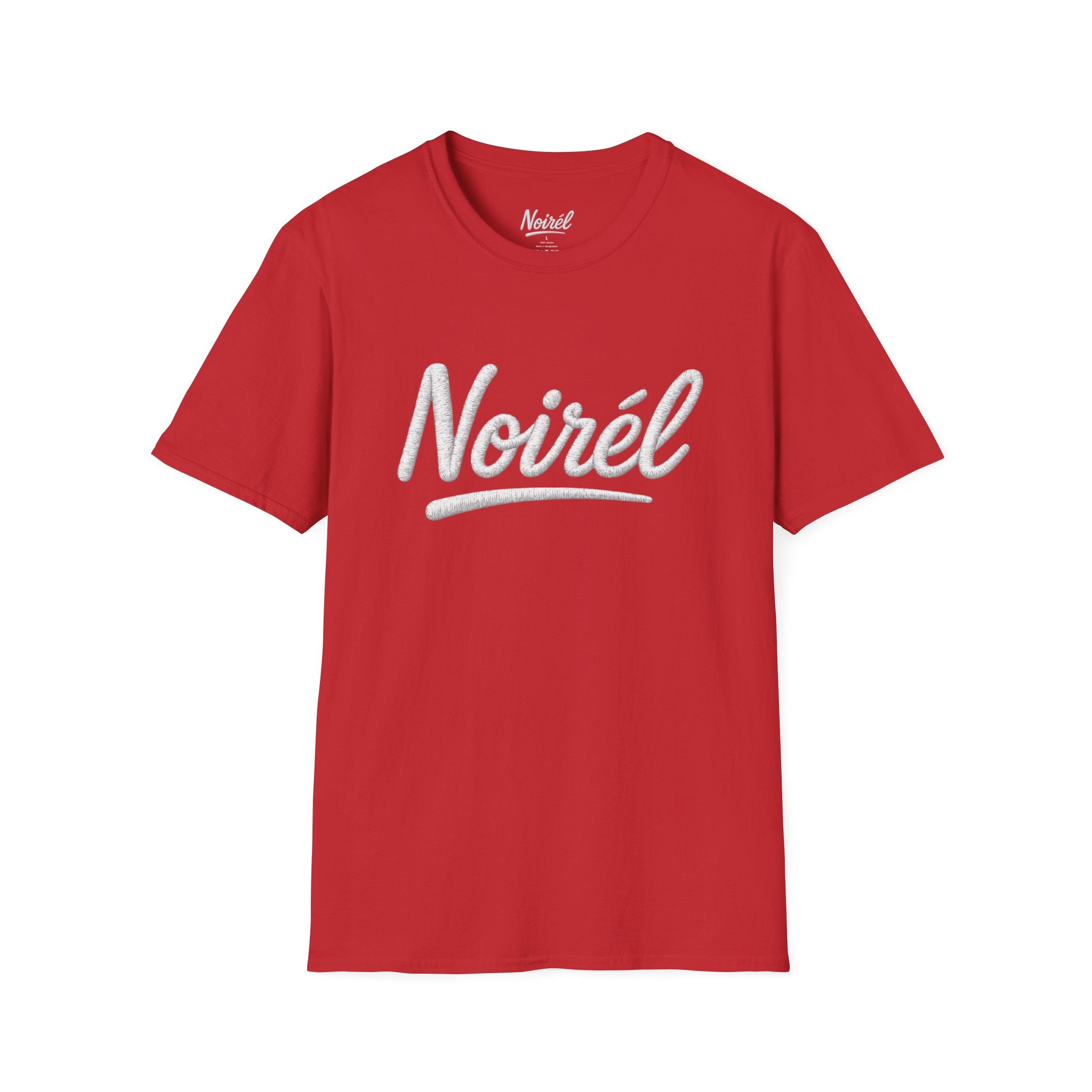 NOIRÉL T-Shirt – White Script Print