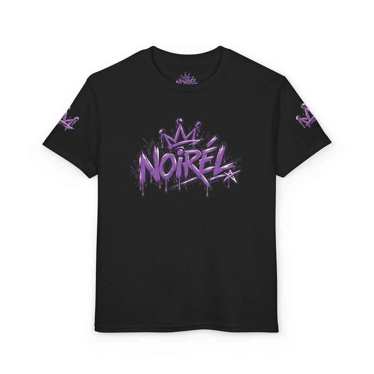 Noirel Kinder T-Shirt – „Dream. Create. Inspire.“ Graffiti Crown Tee