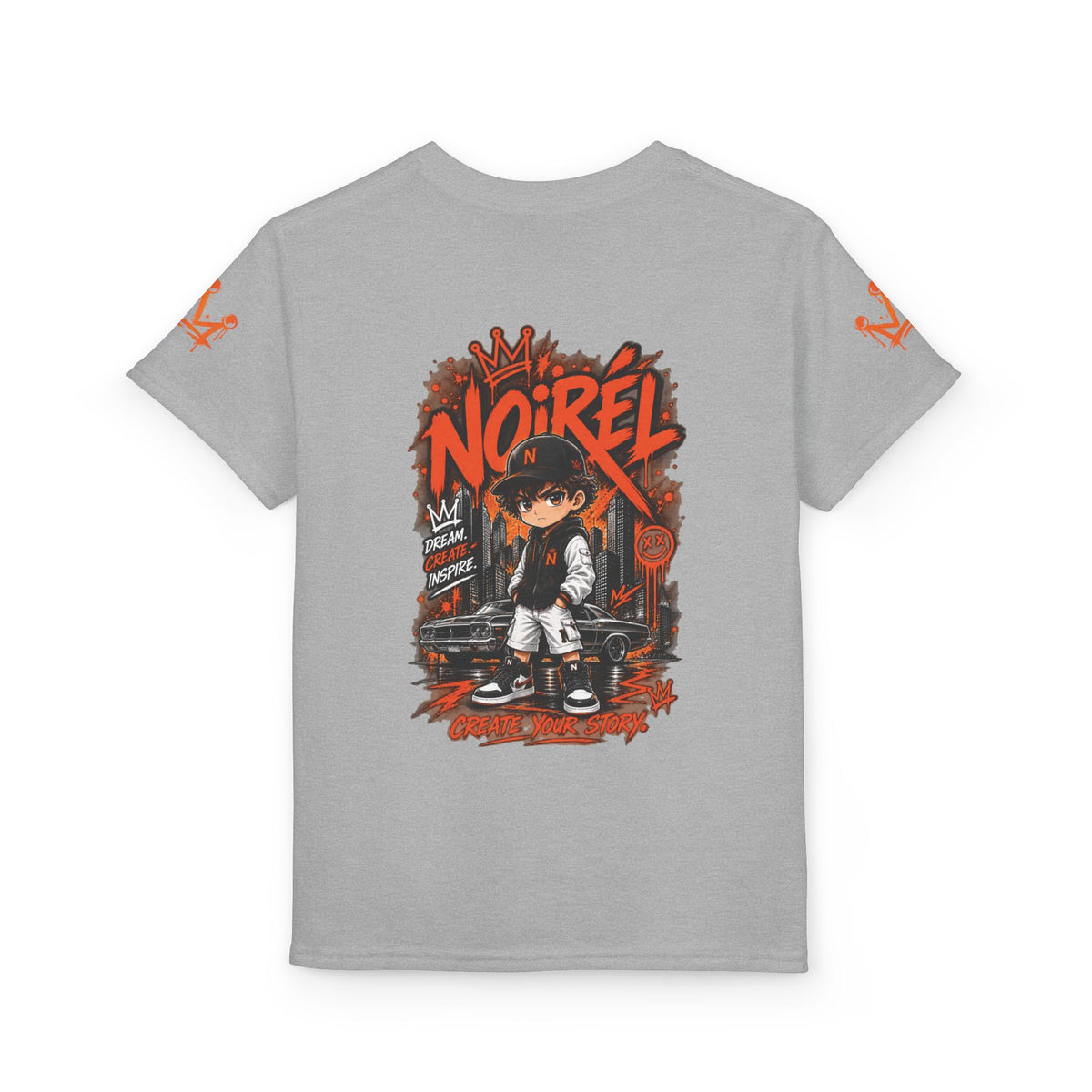 Noirel Kinder T-Shirt – Urban Graffiti Anime Tee