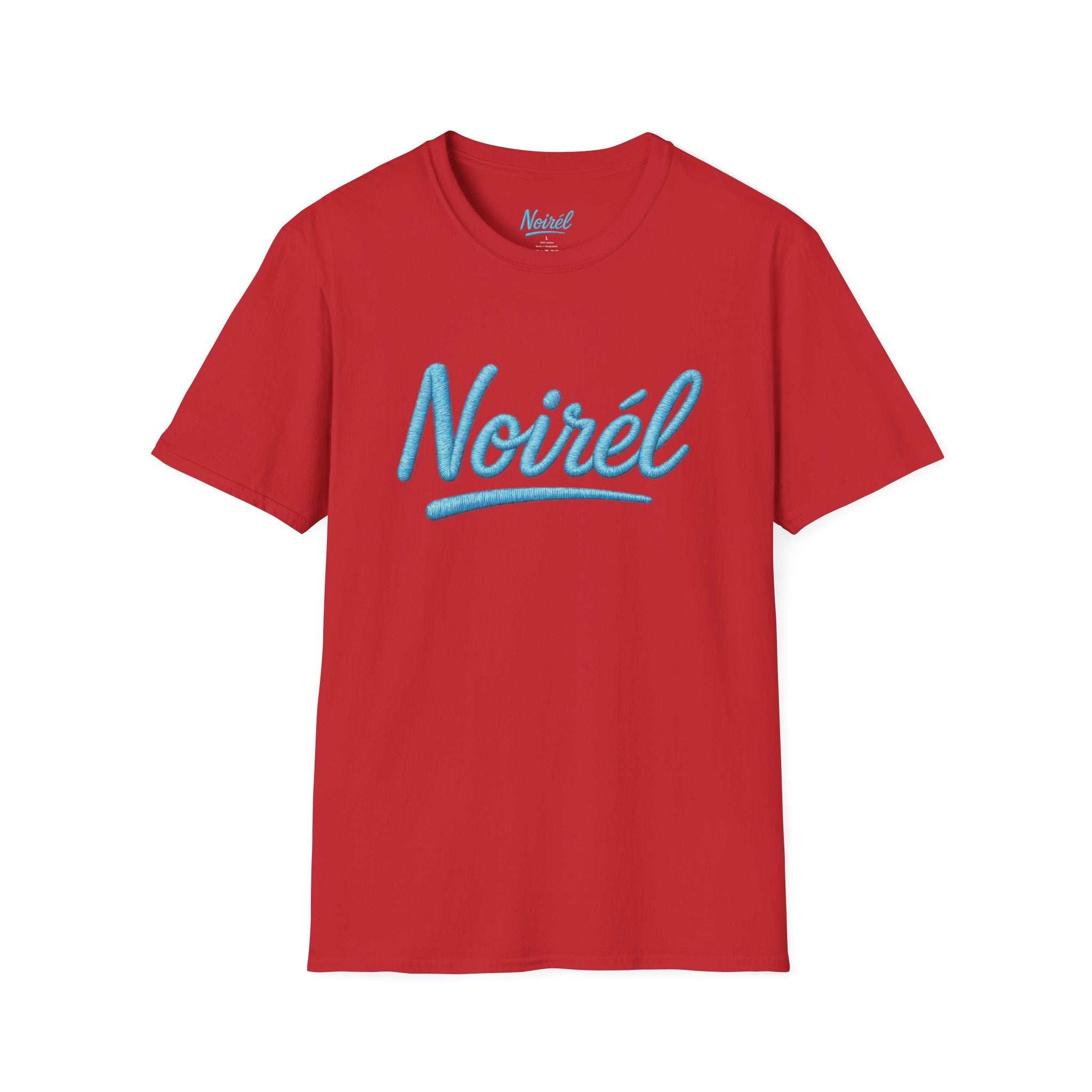 NOIRÉL T-Shirt – Light Blue Script Print