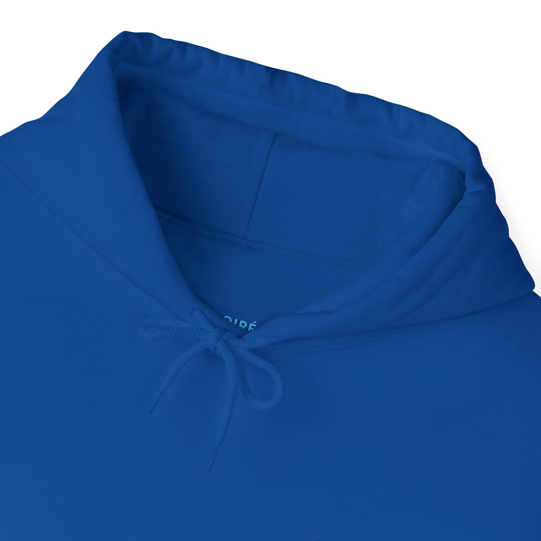 NOIRÉL Script Hoodie – Hellblau gesticktes Logo