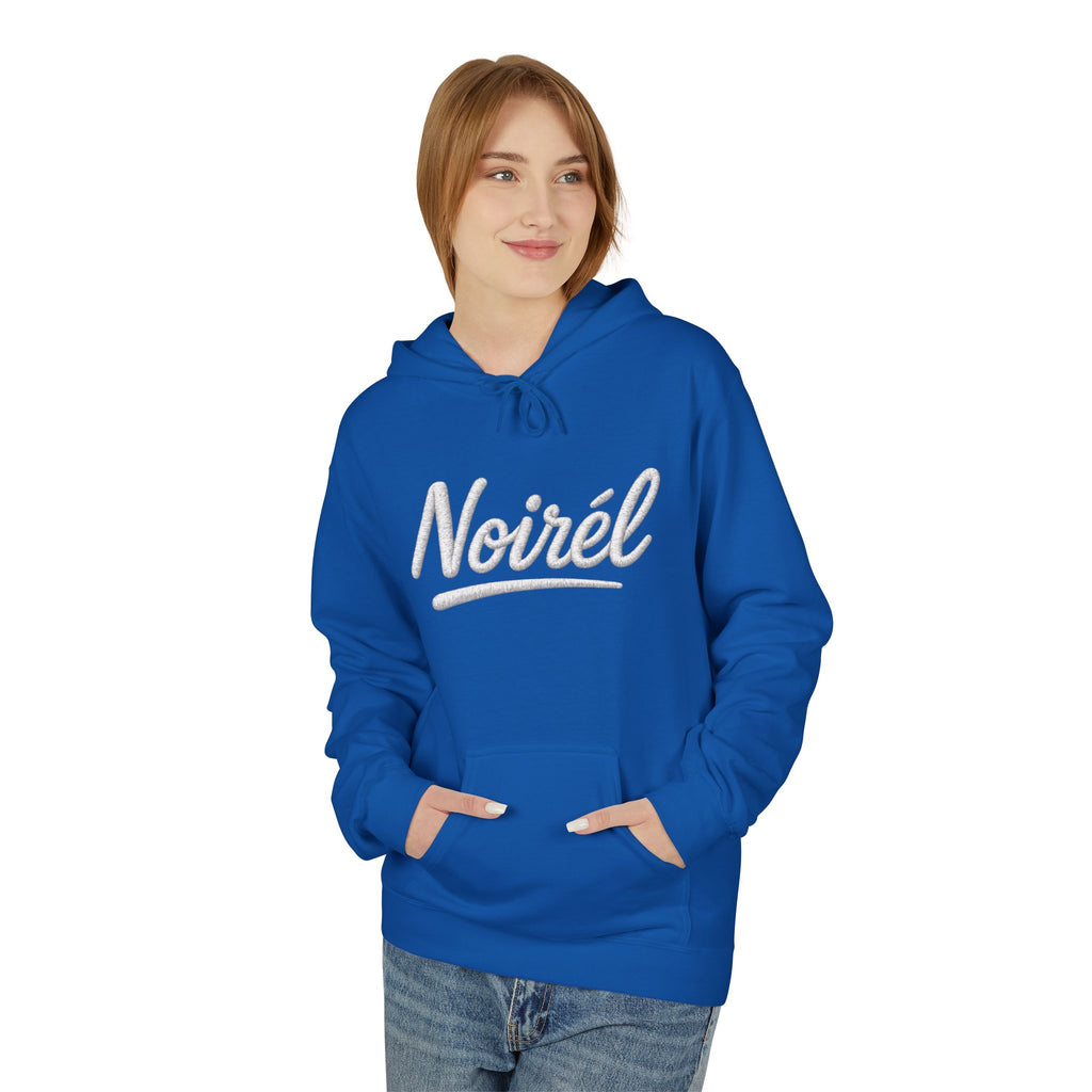 NOIREL Hoodie – white Script Print