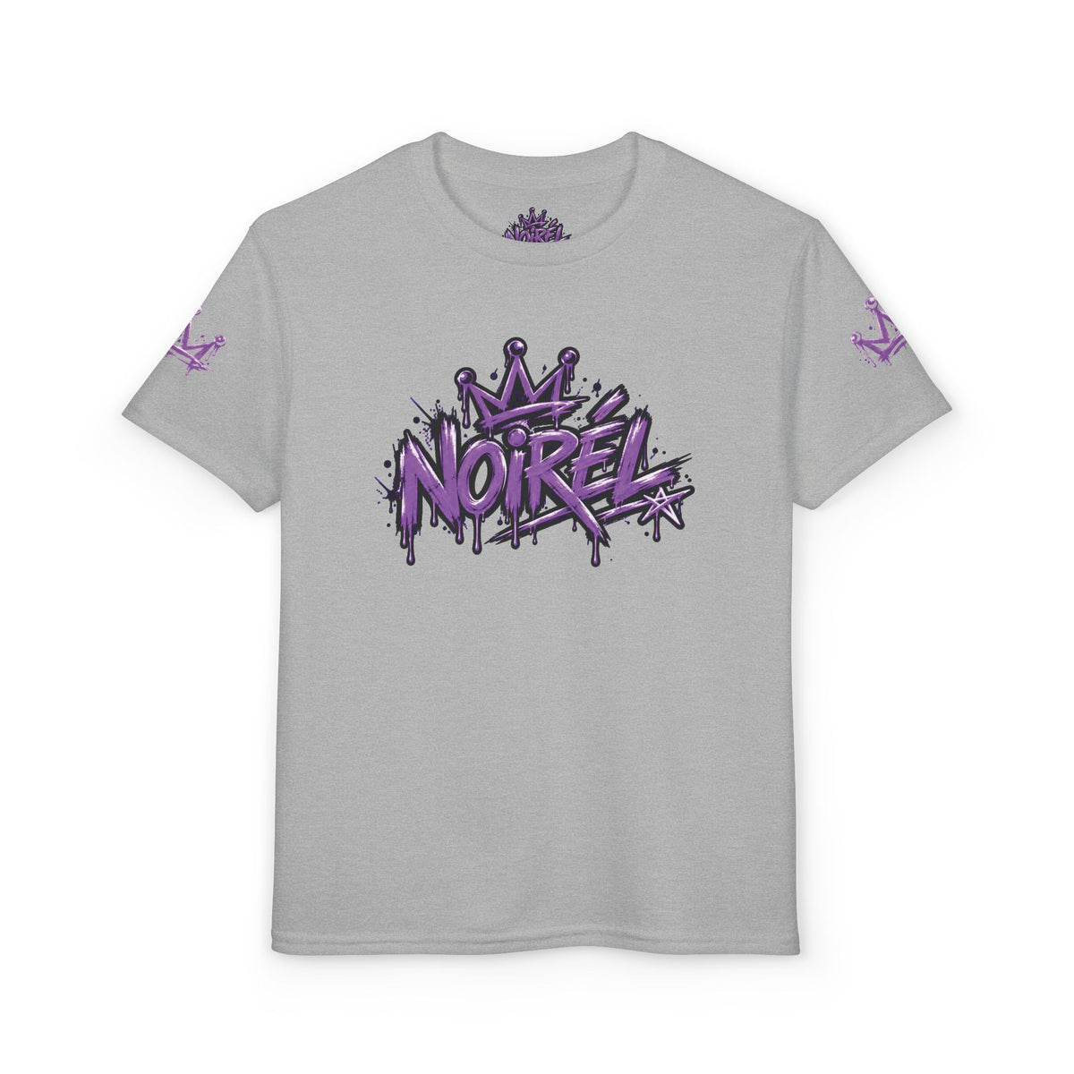 Noirel Kinder T-Shirt – „Dream. Create. Inspire.“ Graffiti Crown Tee