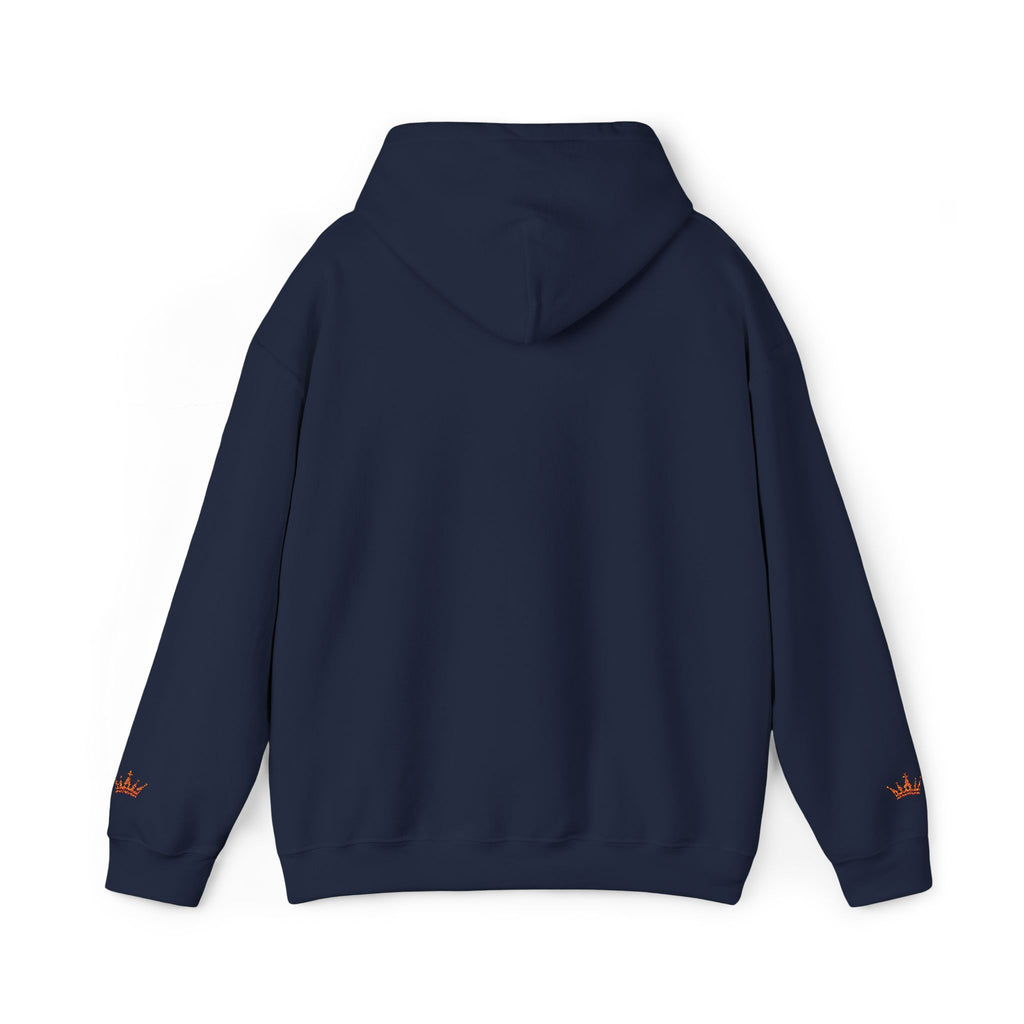 NOIRÉL Script Hoodie – Orange gesticktes Logo