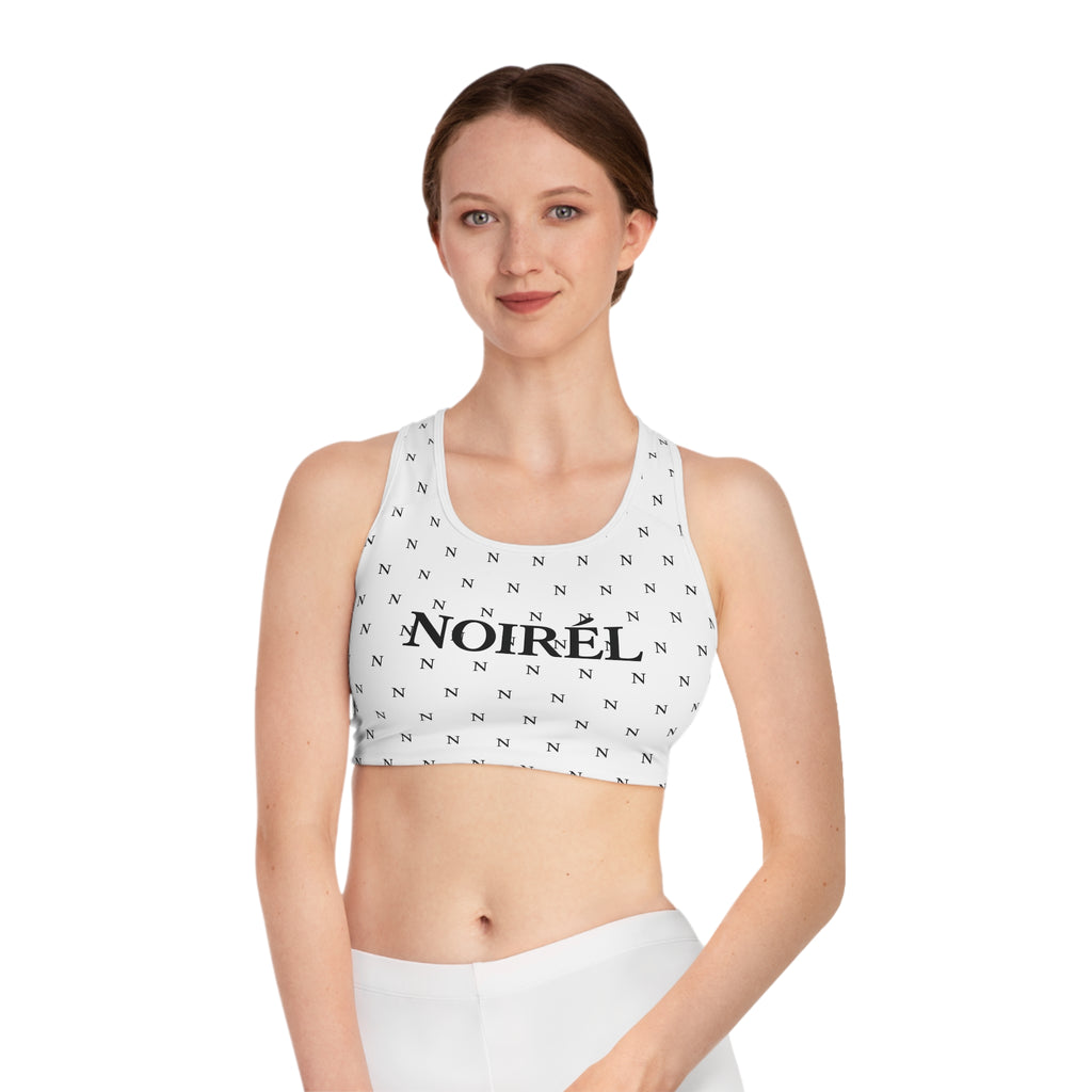 NOIRÉL Sports Bra – Black & Whith All-Over