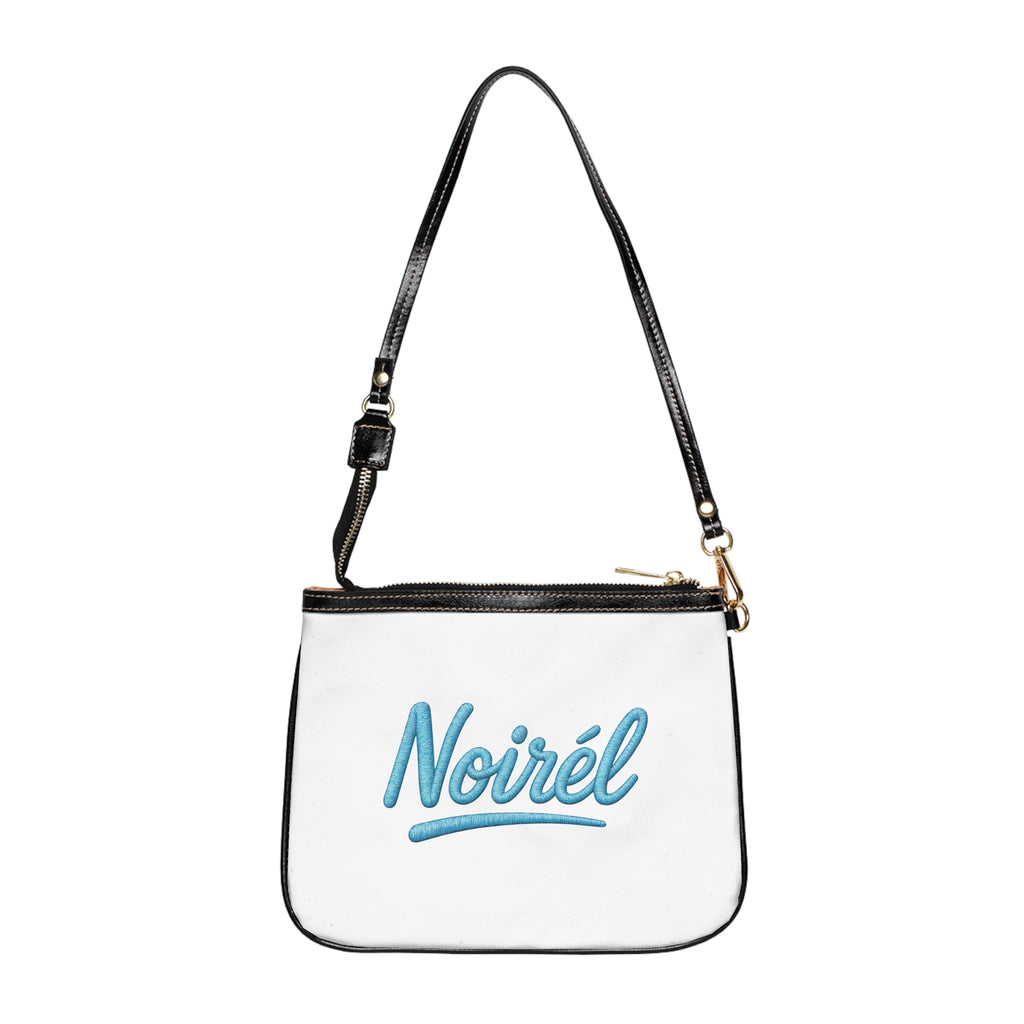 NOIRÉL Shoulder Bag – Hellblau Script Print