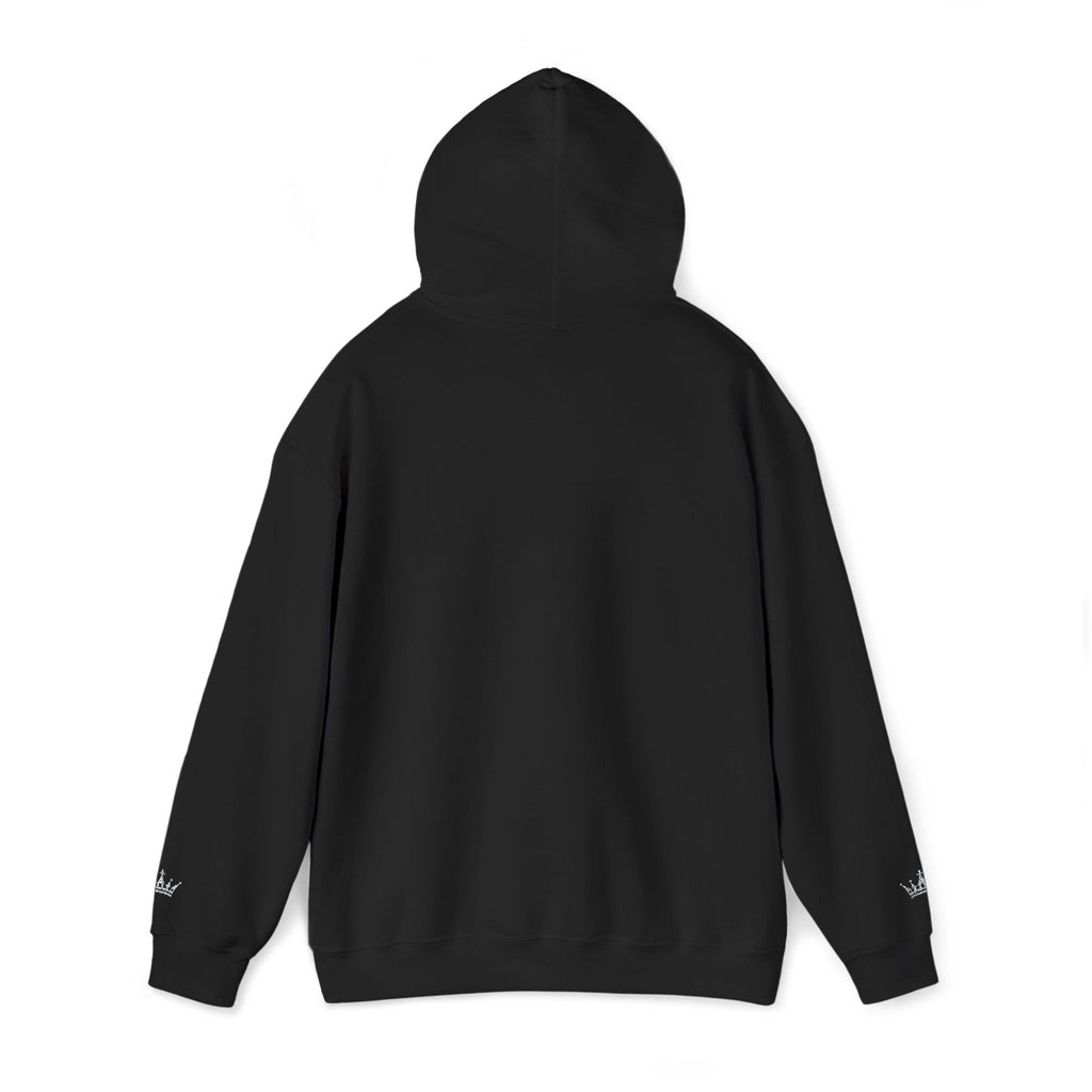 NOIRÉL Script Hoodie – Weiß gesticktes Logo