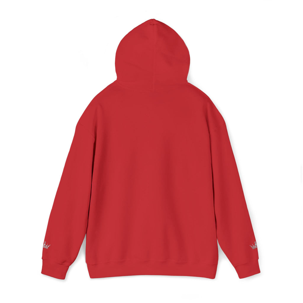 NOIRÉL Script Hoodie – Weiß gesticktes Logo