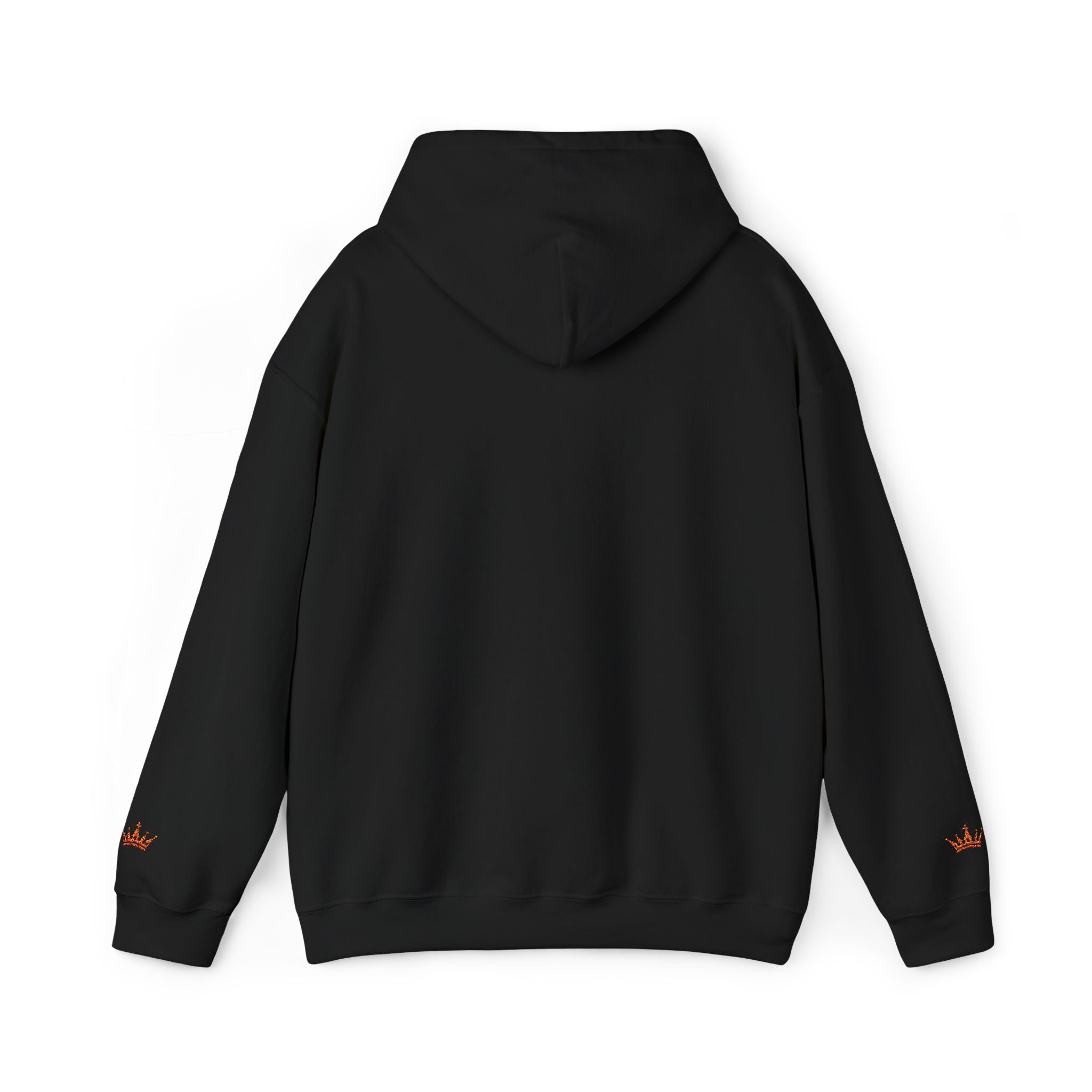 NOIRÉL Script Hoodie – Orange gesticktes Logo