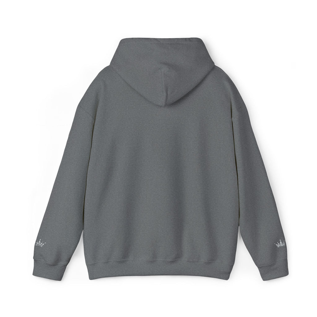 NOIRÉL Script Hoodie – Weiß gesticktes Logo