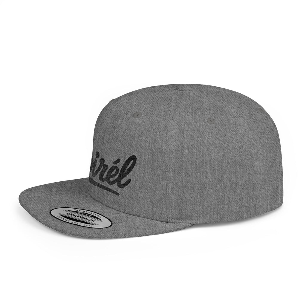 NOIRÉL Snapback – Black Script Flat Bill