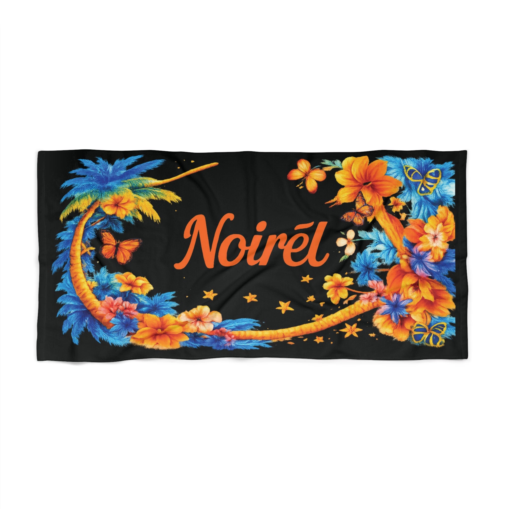 NOIRÉL Beach Towel – Tropical Floral