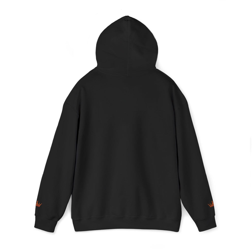 NOIRÉL Script Hoodie – Orange gesticktes Logo