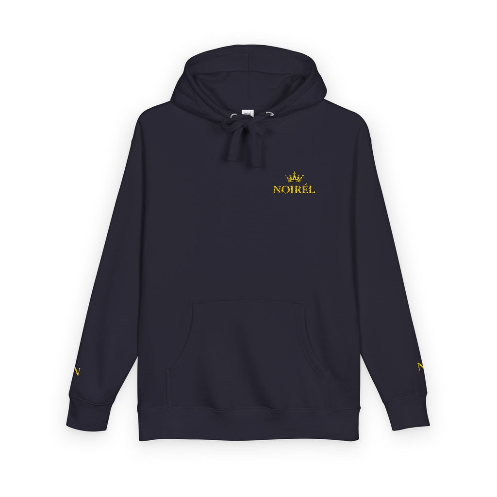 NOIRÉL Crown Royalty Hoodie – Black Fleece mit Gold Crest