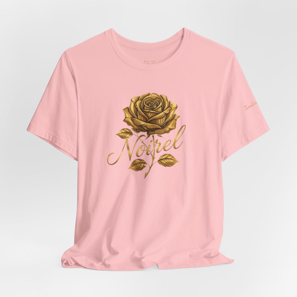 NOIRÉL T-Shirt – Gold Rose Angel