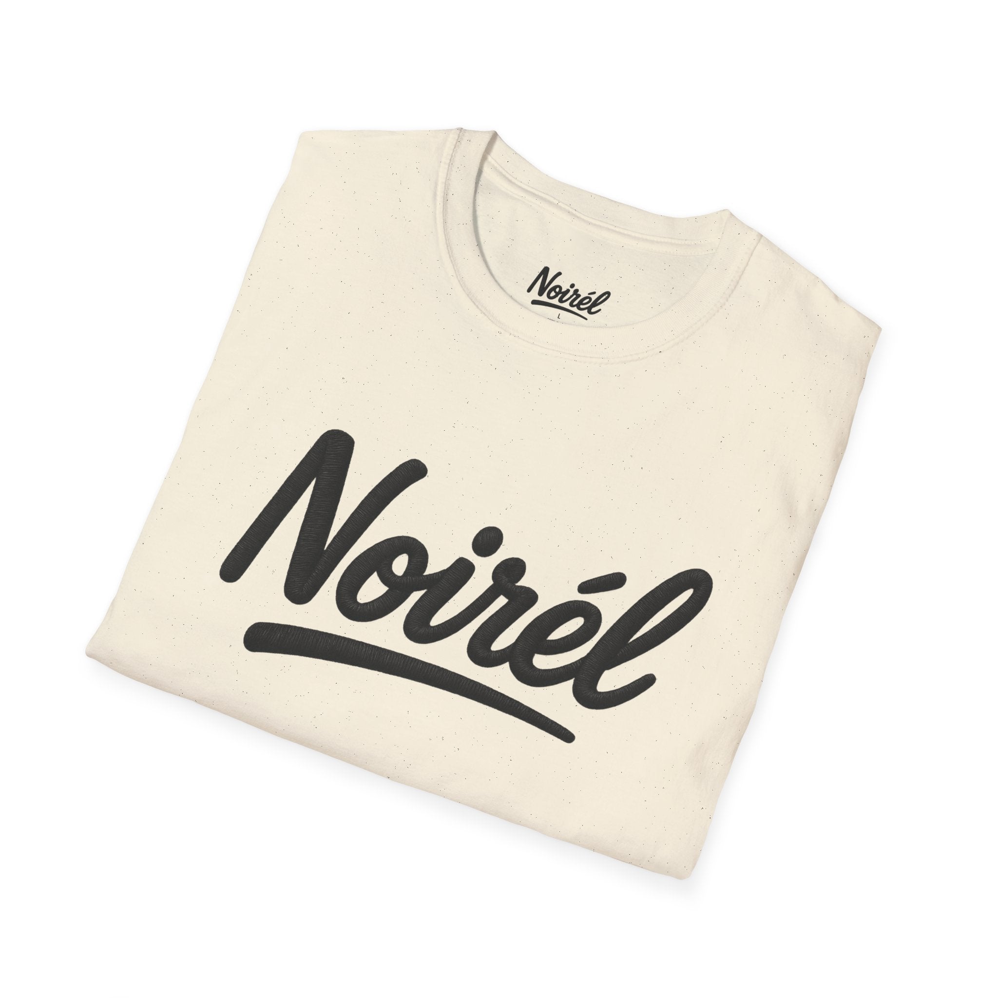 NOIRÉL T-Shirt – Black Script Print