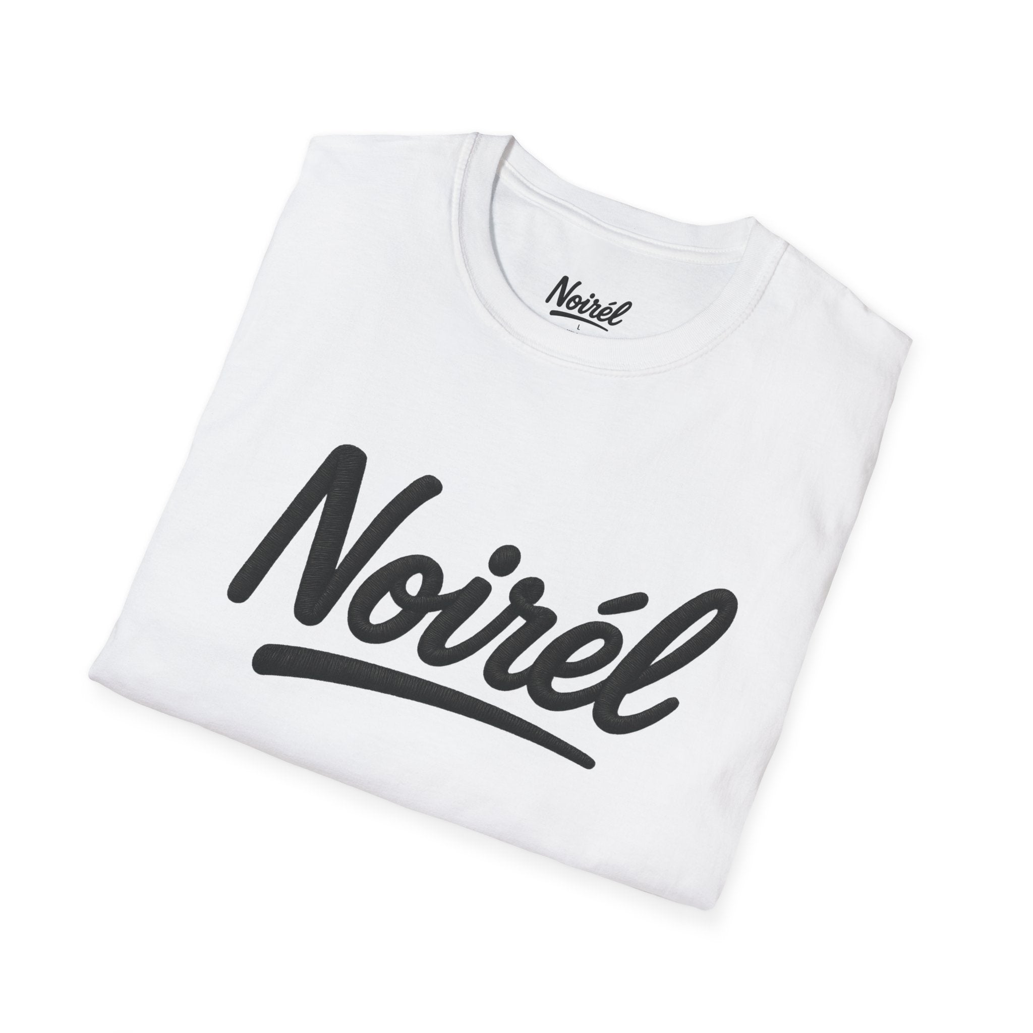 NOIRÉL T-Shirt – Black Script Print
