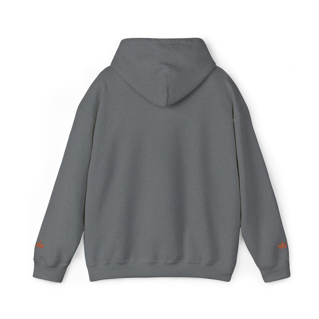 NOIRÉL Script Hoodie – Orange gesticktes Logo