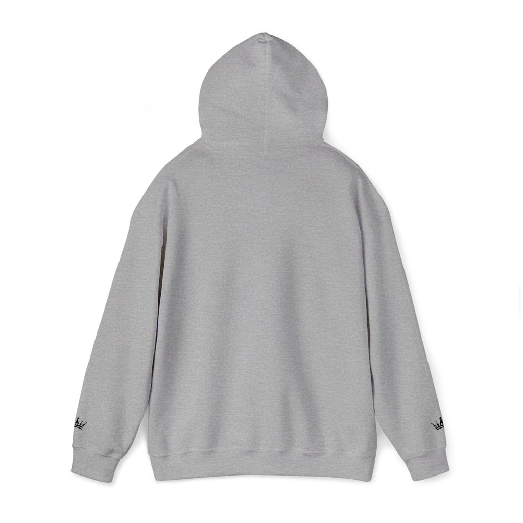 NOIRÉL Script Hoodie – Schwarz gesticktes Logo