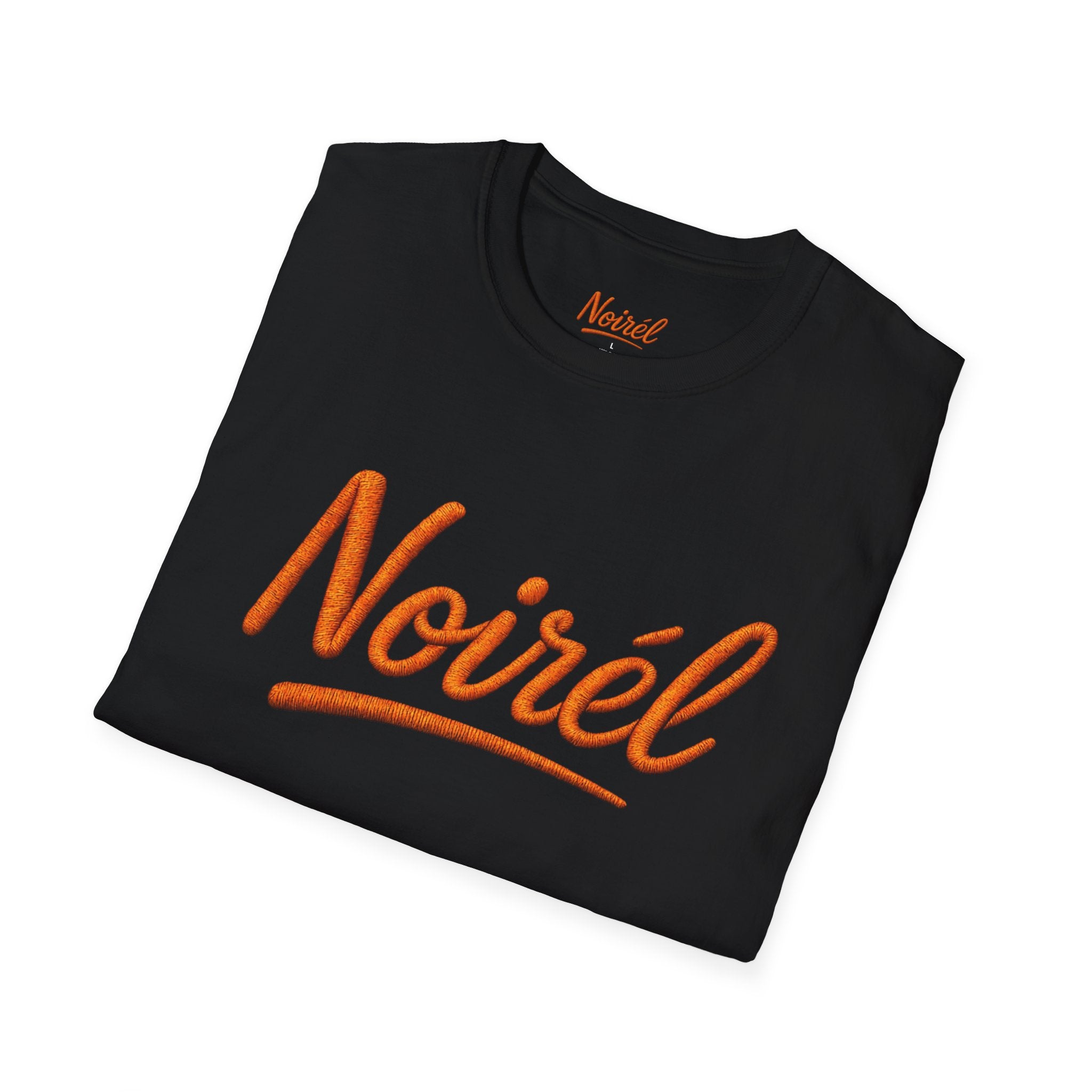 NOIRÉL T-Shirt – Orange Script Print