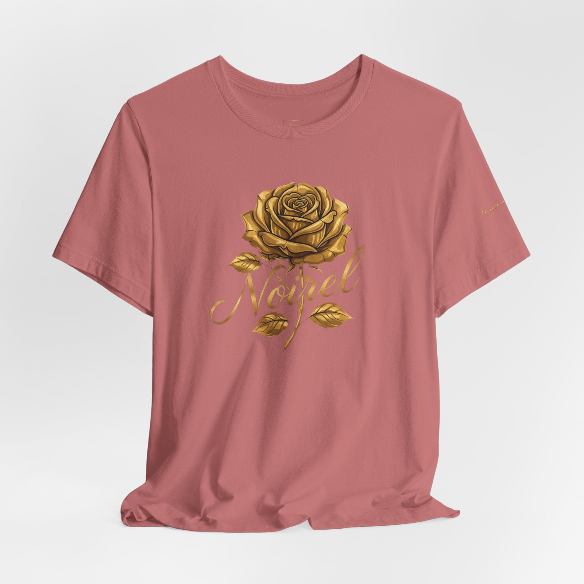 NOIRÉL T-Shirt – Gold Rose Angel