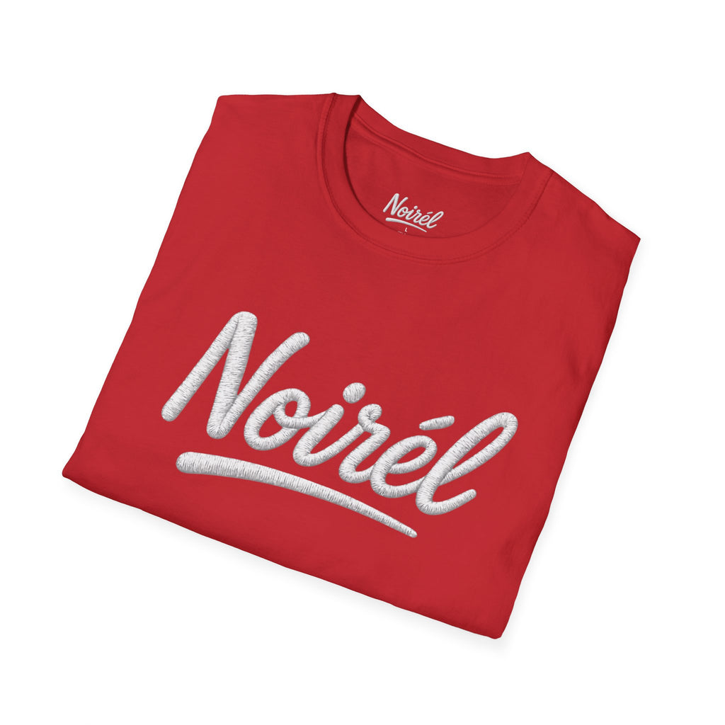 NOIRÉL T-Shirt – White Script Print