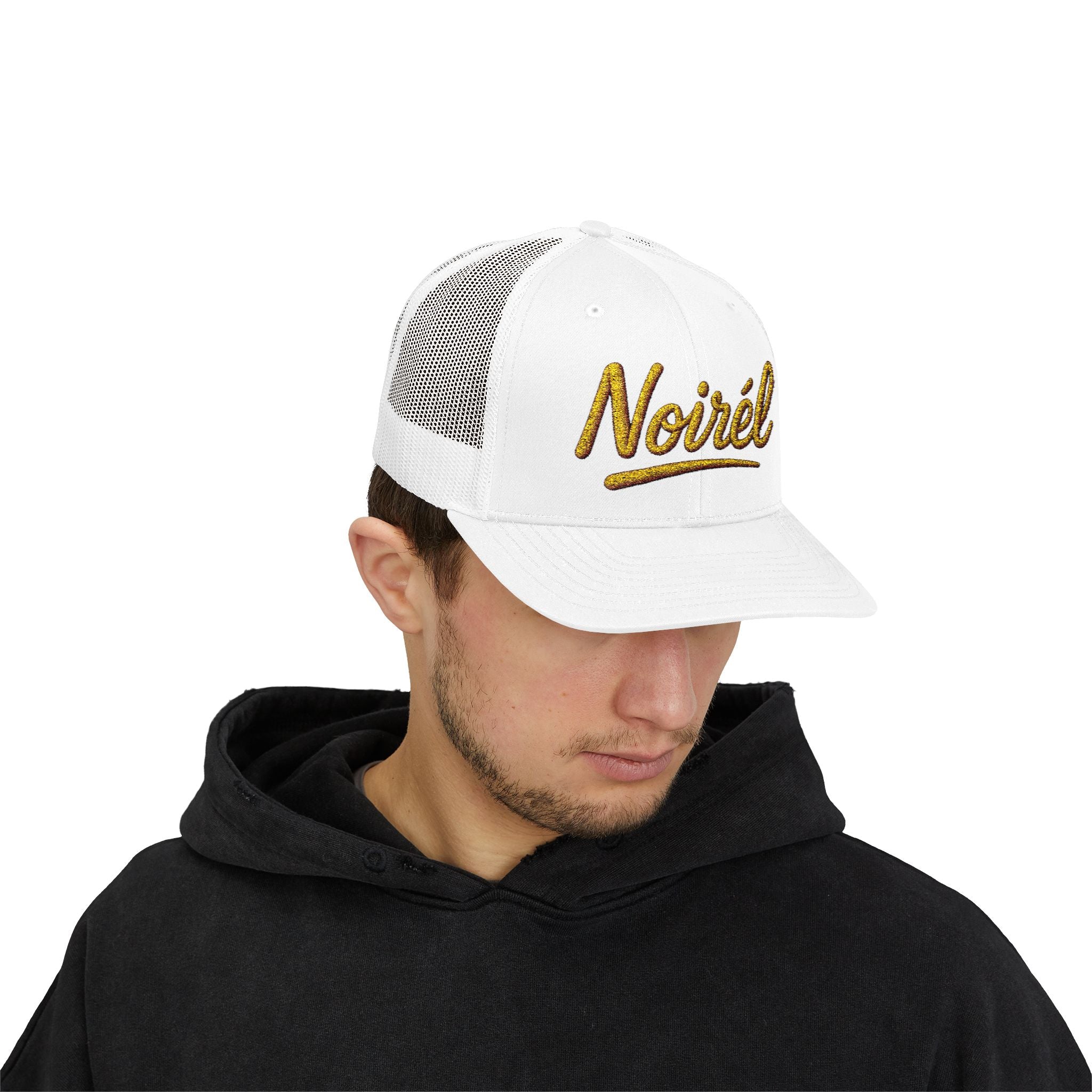 NOIRÉL Snapback – Gold Script Flat Bill Edition