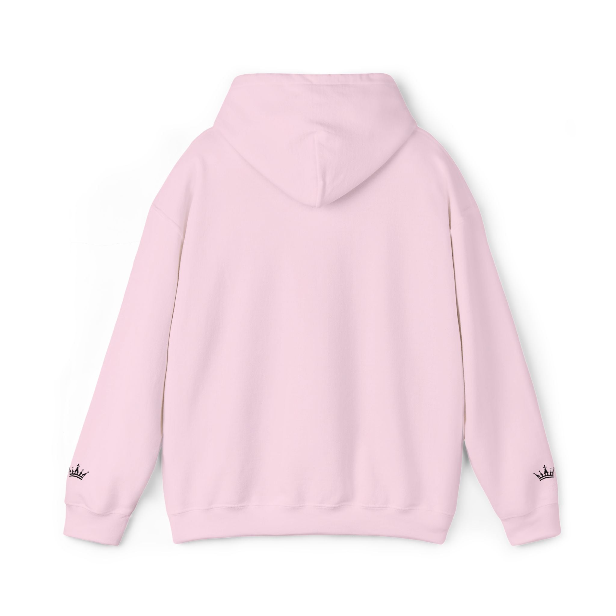 NOIRÉL Script Hoodie – Schwarz gesticktes Logo