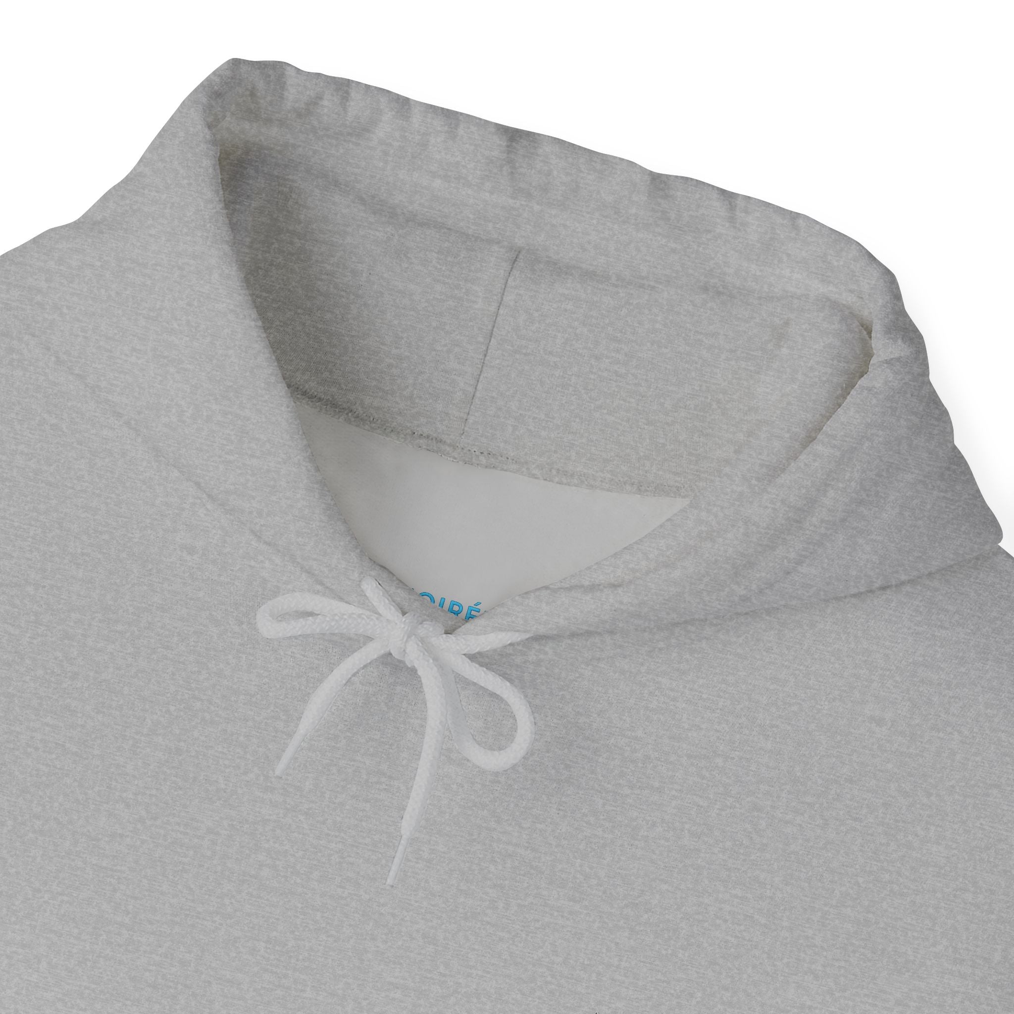 NOIRÉL Script Hoodie – Hellblau gesticktes Logo