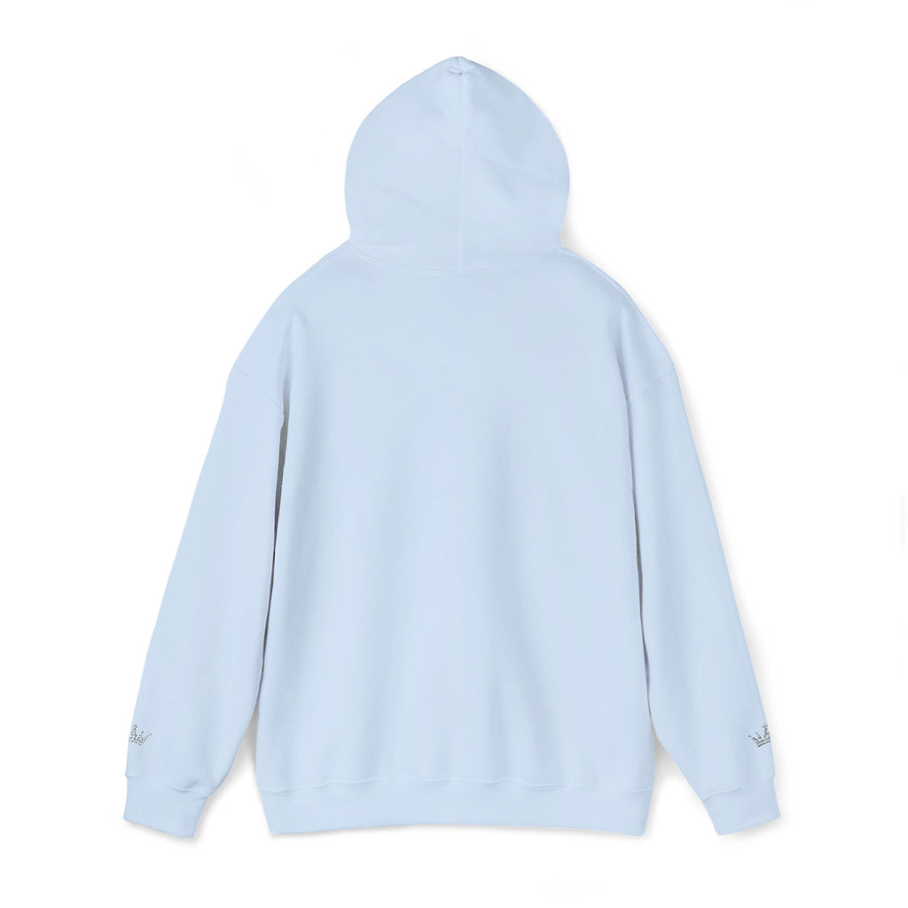 NOIRÉL Script Hoodie – Weiß gesticktes Logo